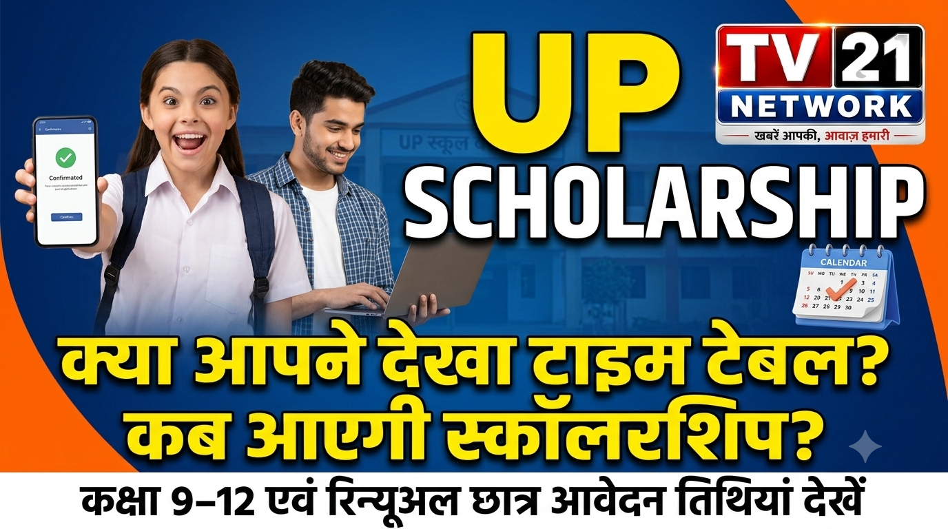 UP Scholarship 2026 Time Table Chart