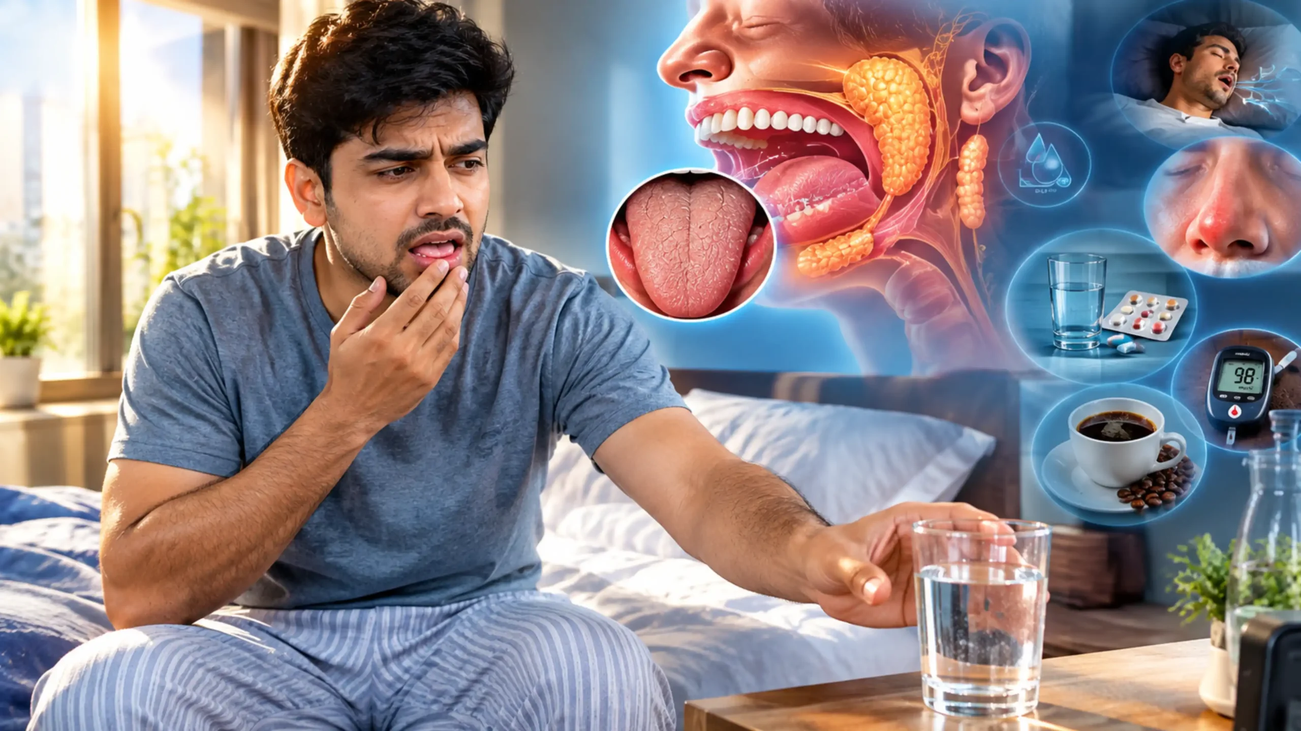 morning dry mouth causes
